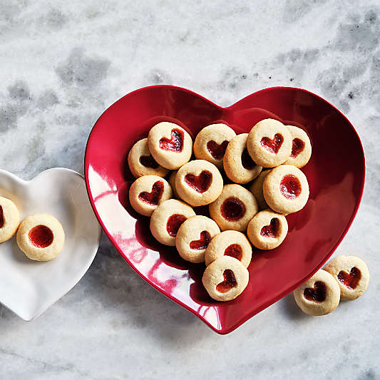 Marin Red Stoneware 13" Heart Platter