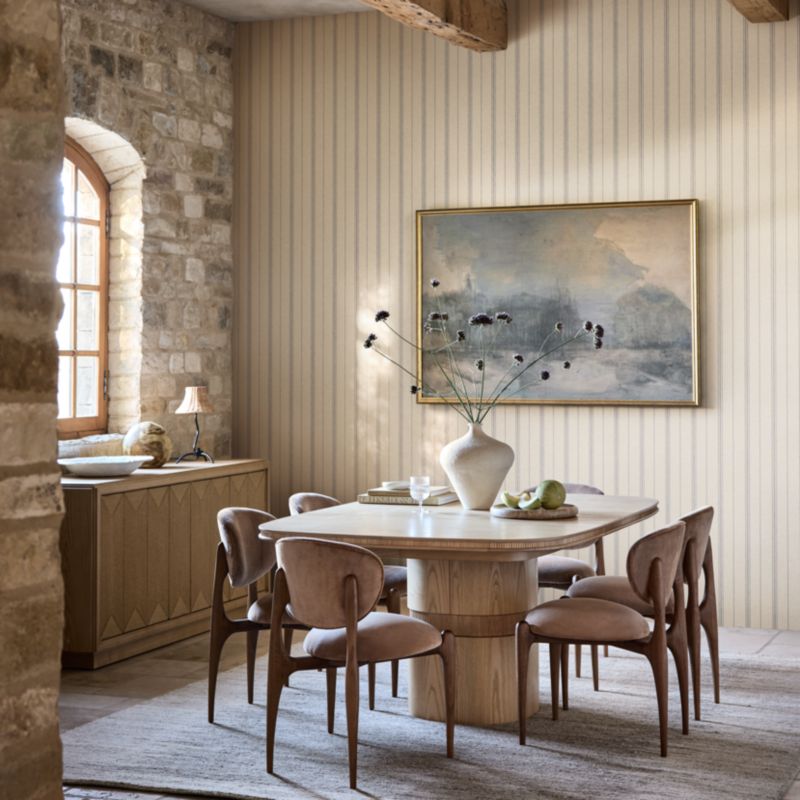 Provencal Navy Blue Stripe Wallpaper - image 2 of 3