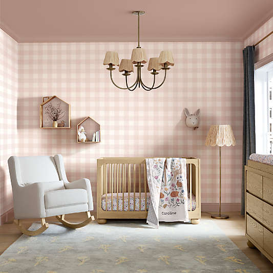Colette Gingham Light Pink Wallpaper