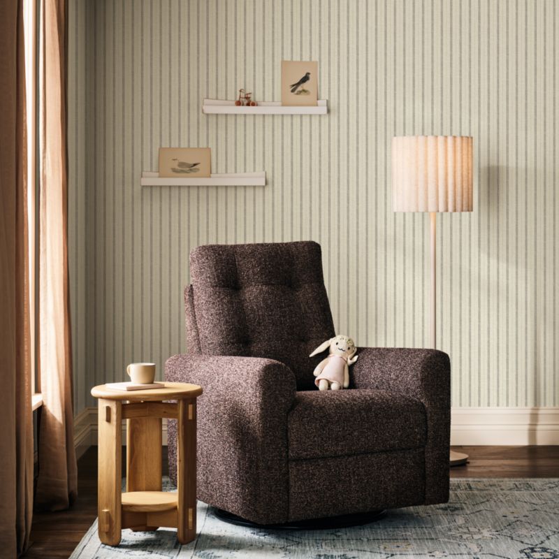 Heritage Stripe Light Brown Wallpaper - image 2 of 5