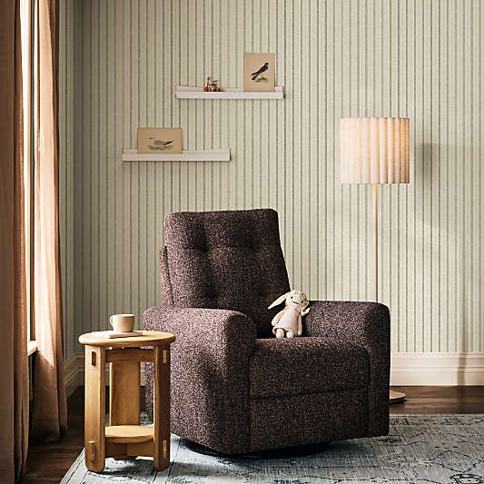 Heritage Stripe Light Brown Wallpaper