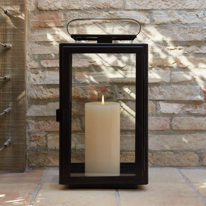 Walker Black Metal Outdoor Lantern 17.75" - image 3 of 21