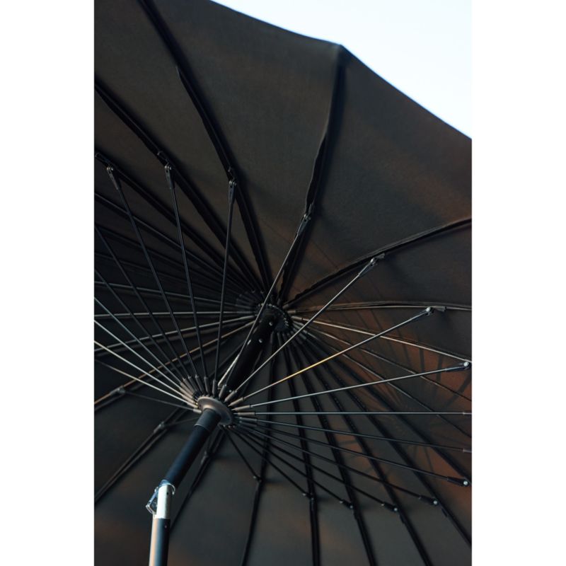 9' Dome Black Outdoor Patio Umbrella - image 6 of 11