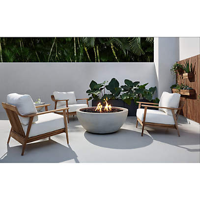 Crate and barrel shop fire table