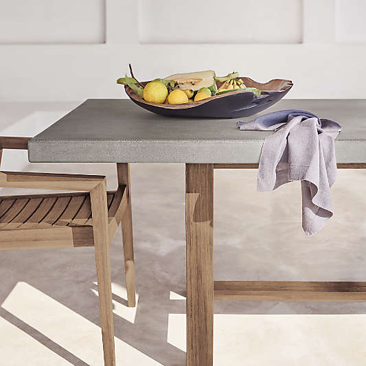 Abaco 84" Grey Concrete Outdoor Dining Table