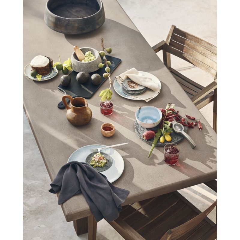 Abaco 84" Grey Concrete Outdoor Dining Table - image 8 of 16