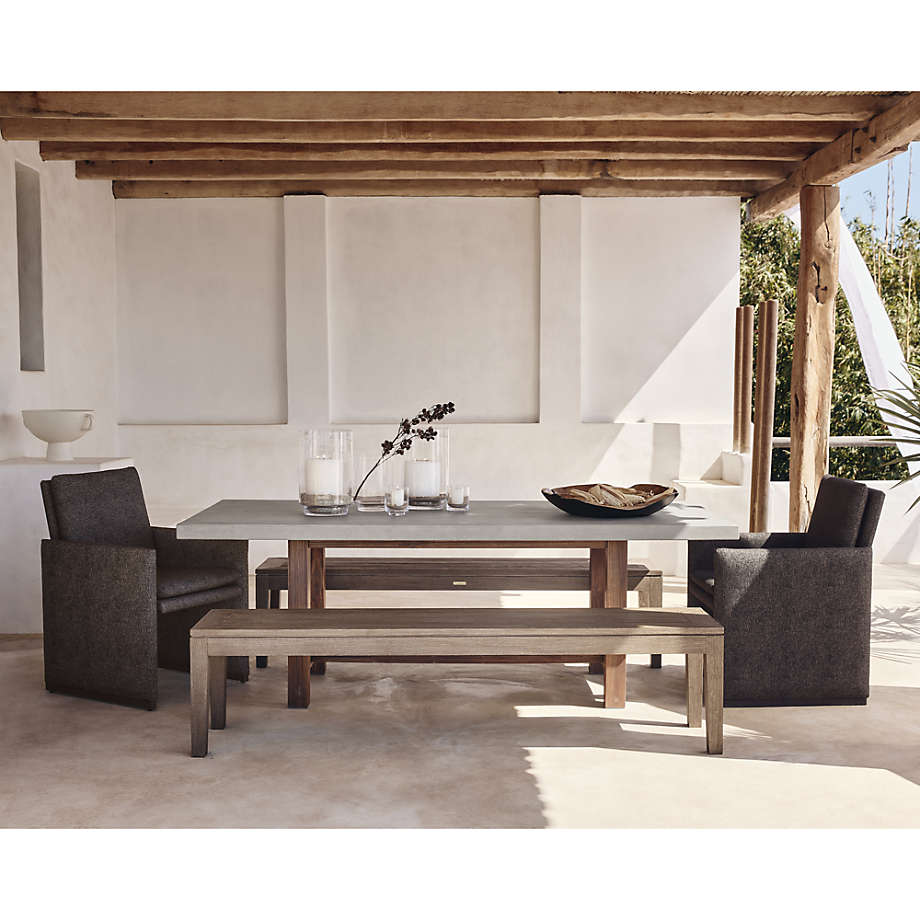 Crate and barrel store regatta dining table