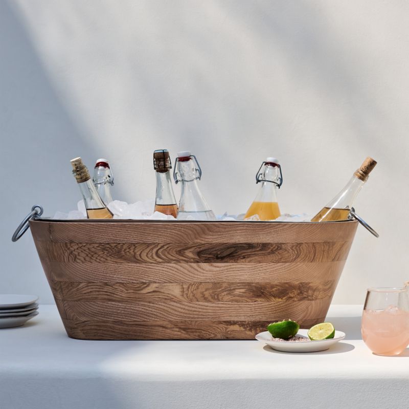 Carson Ash Wood Beverage Tub