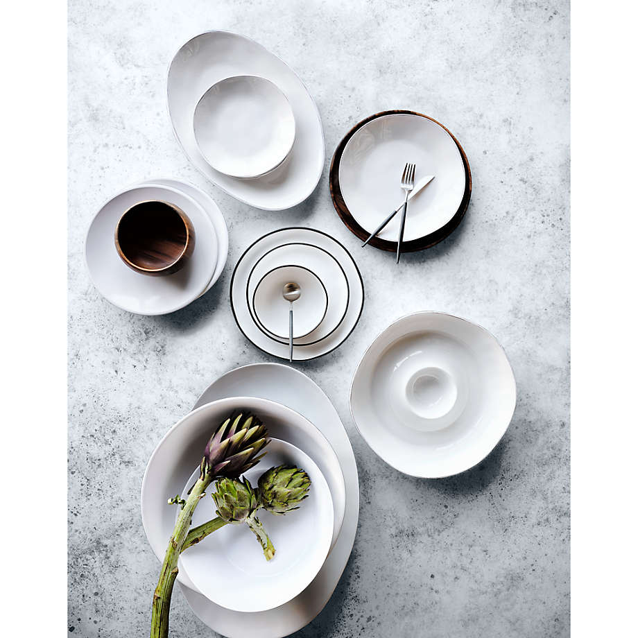 Range White Outdoor Melamine Dinner Plate by Leanne Ford Reviews