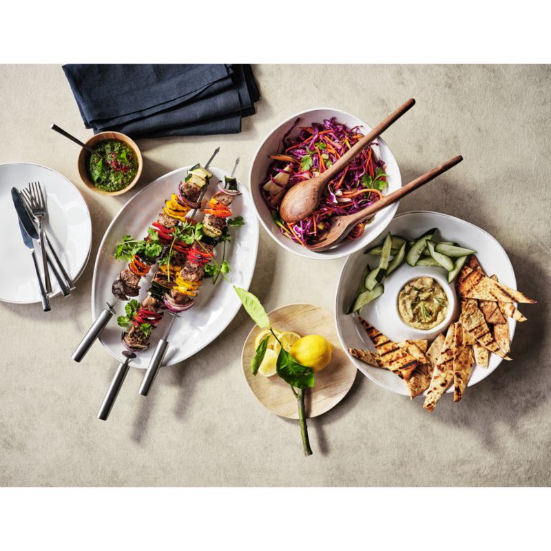 Marin White Outdoor Melamine Dinner Plate