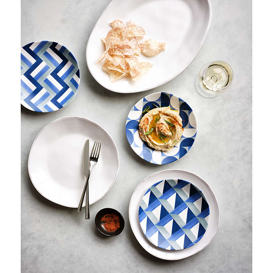 Marin White Outdoor Melamine Dinnerware Crate Barrel Canada