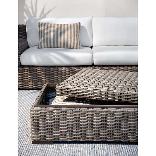 Abaco All-Weather Wicker Outdoor Storage Chest