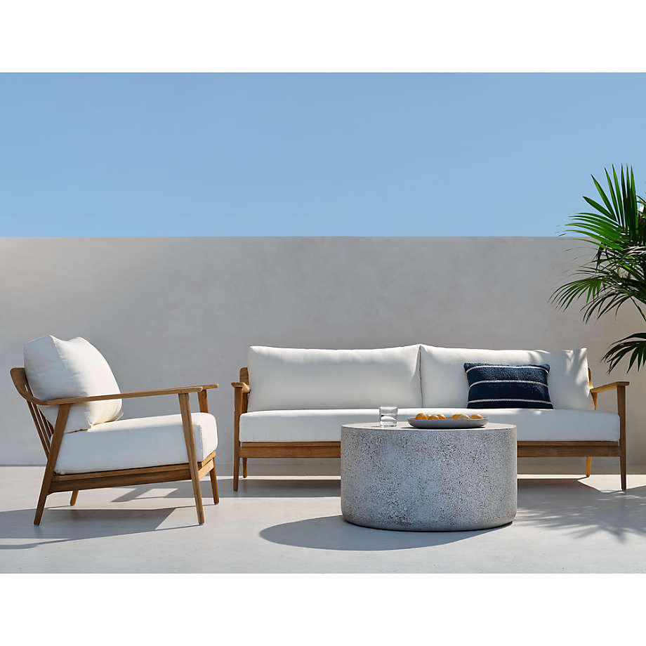 Crate and barrel millstone coffee table sale