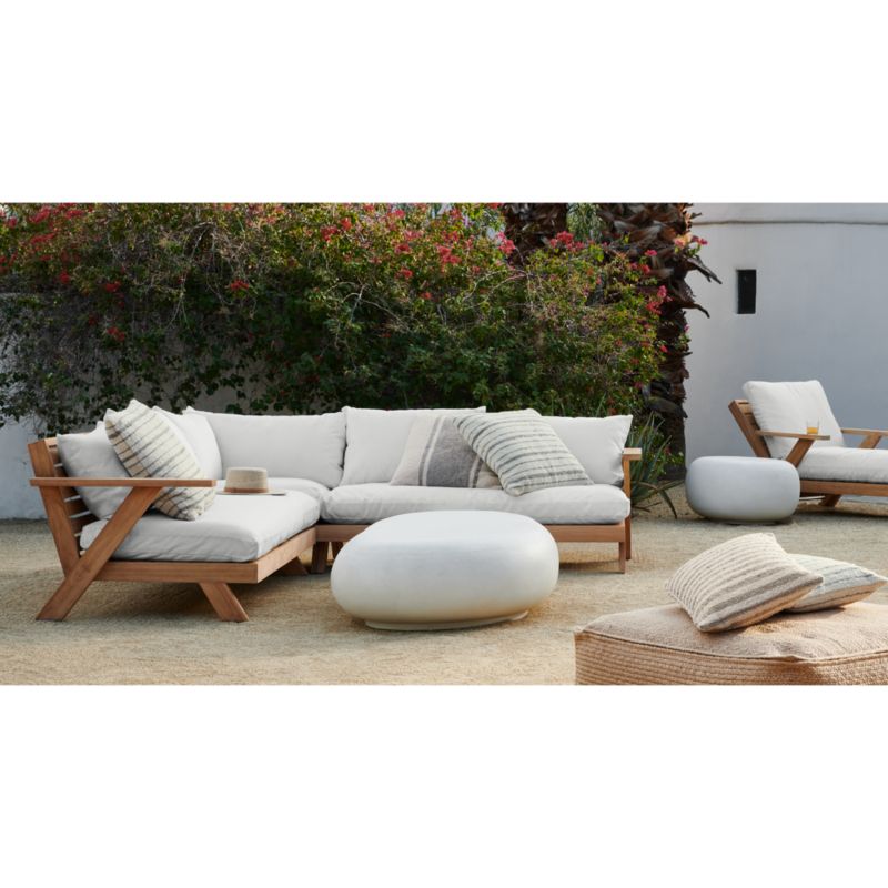 Chill Bill 36x36 Woven Outdoor Floor Cushion by Leanne Ford