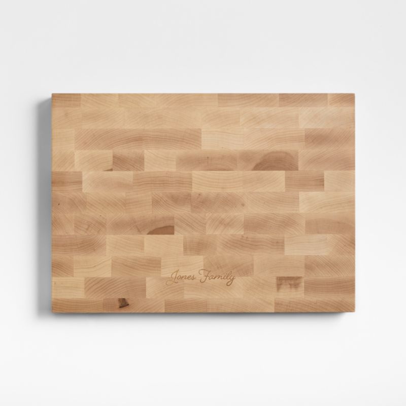 Crate & Barrel Reversible Maple End-Grain Cutting Board 18"x13"x1.5" - image 3 of 13