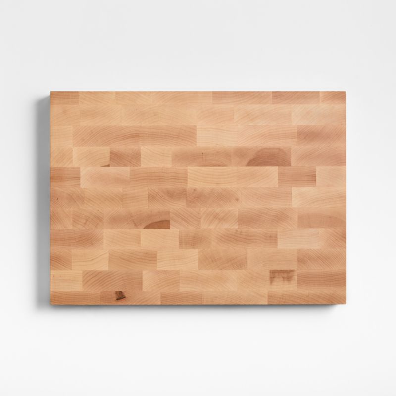 Crate & Barrel Reversible Maple End-Grain Cutting Board 18"x13"x1.5" - image 4 of 13