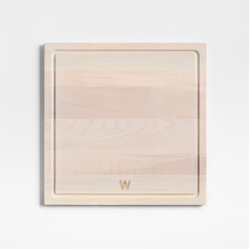 Crate & Barrel Reversible Maple Wood Cutting Board 16"x16"x0.75"