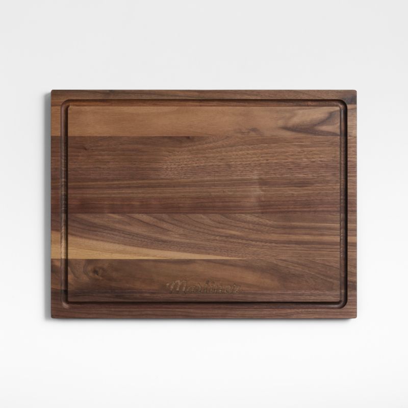 Crate & Barrel Reversible Walnut Wood Cutting Board 20"x15"x0.75" - image 5 of 16