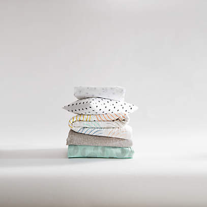 geometric crib bedding