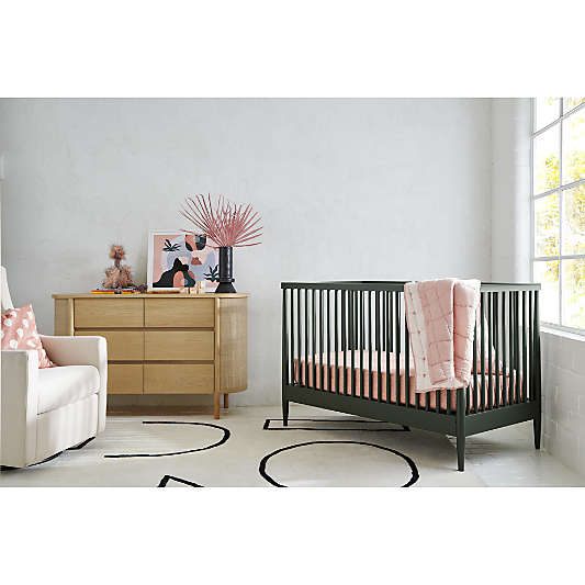 Hampshire Olive Green Wood Toddler Bed Rail