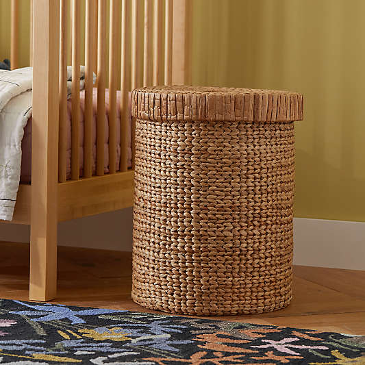 Natural Large Woven Wicker Kids Hamper
