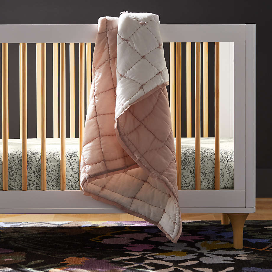 Natural and white crib hot sale
