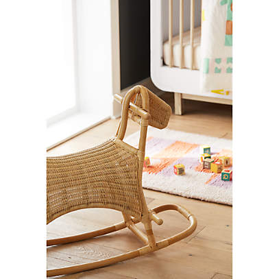 Rattan Rocking Horse for Toddlers Reviews Crate Kids Canada