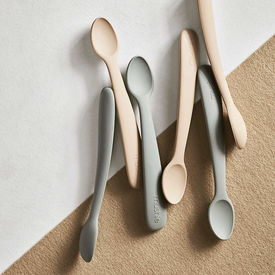 Mushie Silicone Feeding Spoons 2-pack