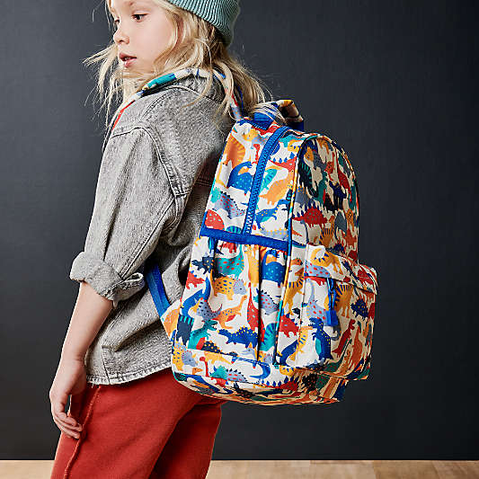 Dreamer Dino Party Medium Kids Backpack with Side Pockets