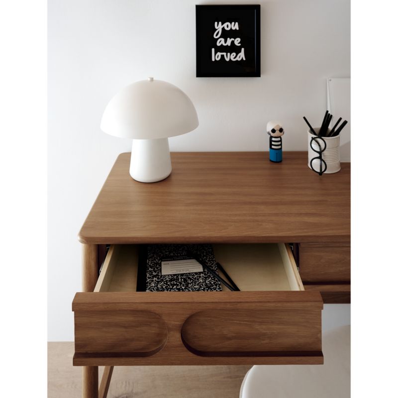 Joy 13" Kids White Table Lamp by Leanne Ford