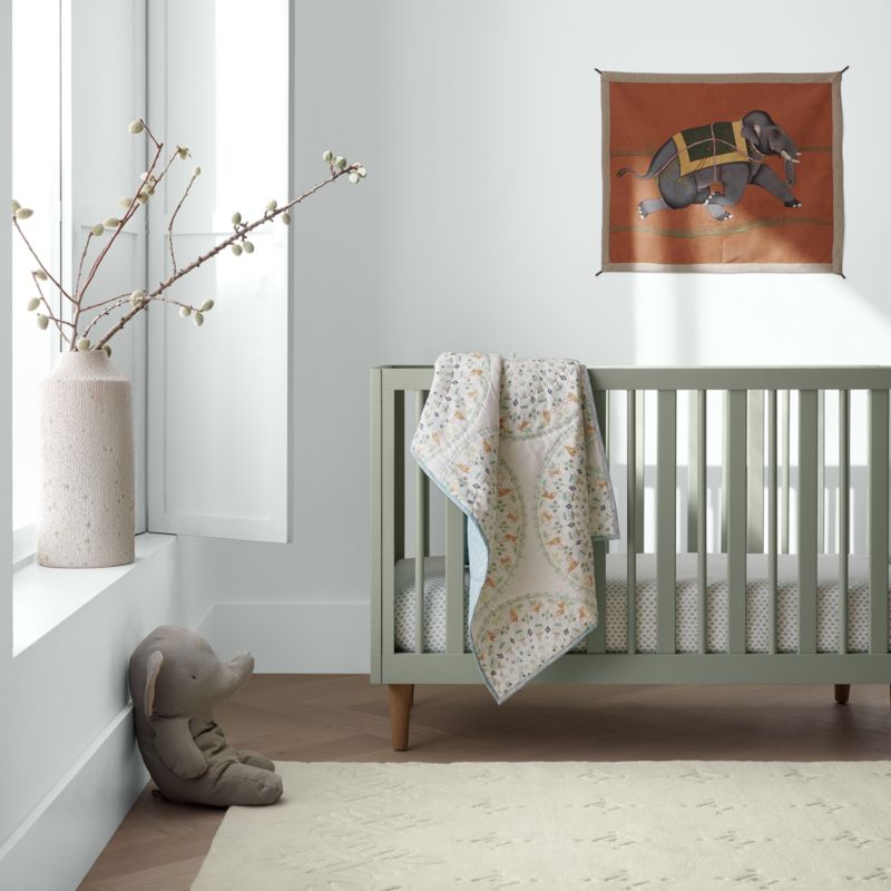 Finn Sage Green Wood Convertible Baby Crib - image 6 of 20