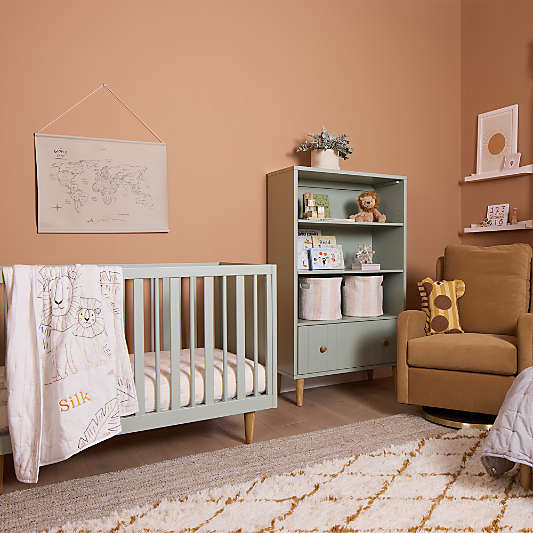 Jungle Lion Organic Cotton Baby Crib Quilt