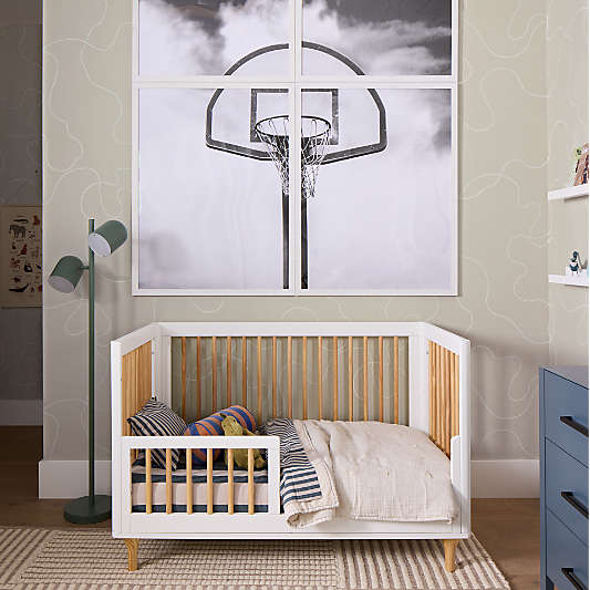 Babyletto Lolly White & Wood 3-in-1 Convertible Crib