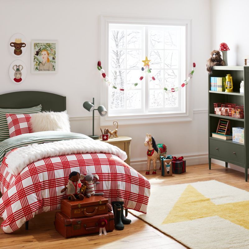 Hampshire Olive Green Wood Arched Kids Twin Bed - image 7 of 14