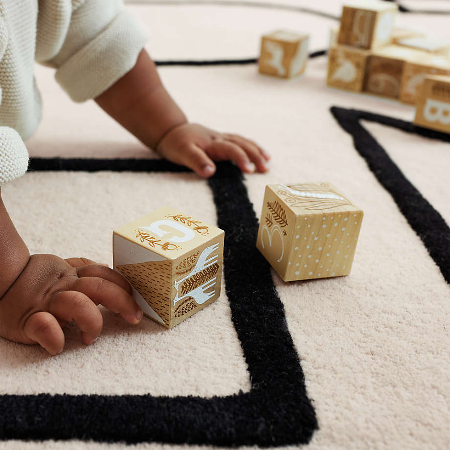 Land of nod 2025 etched wooden blocks