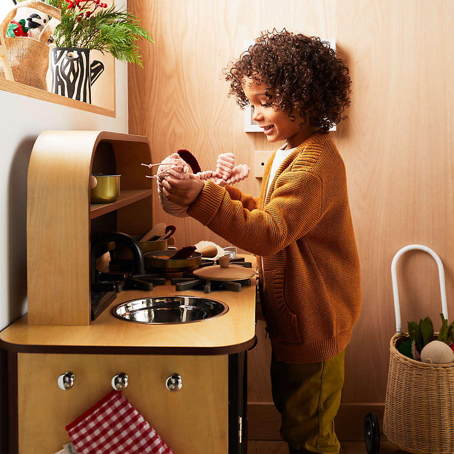 Crate and kids play kitchen discount
