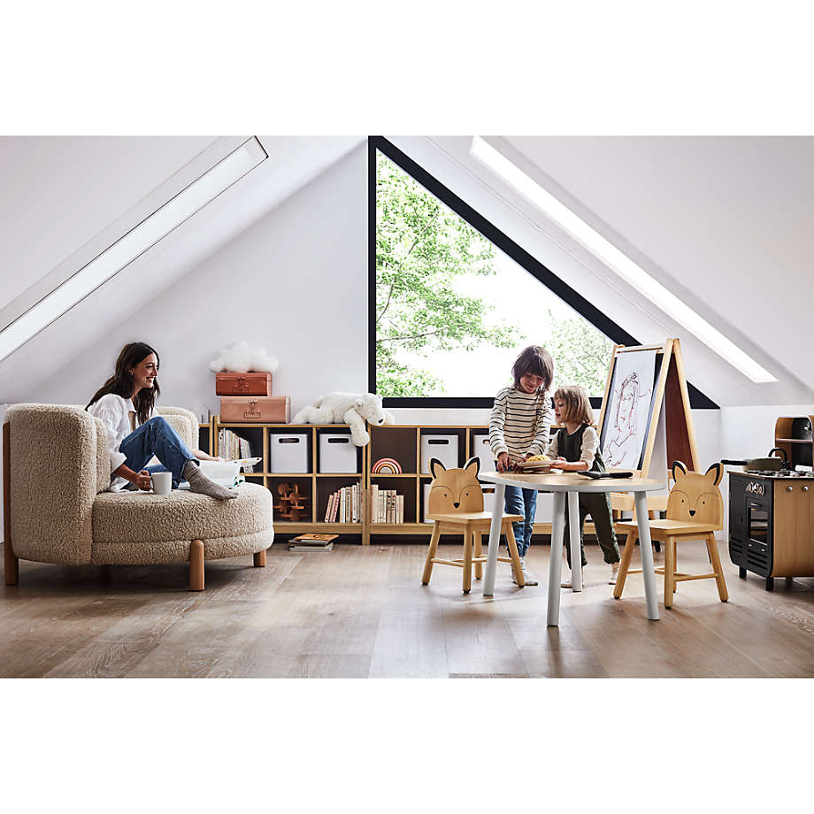 Crate and barrel sherpa chair deals