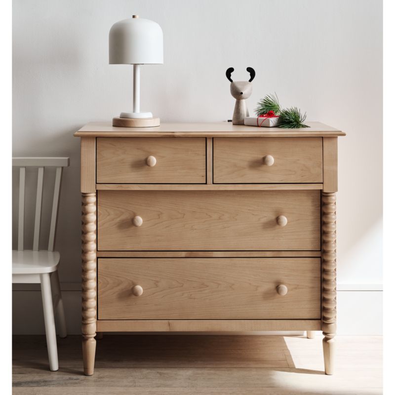 Jenny Lind Maple Wood Narrow 4-Drawer Kids Dresser - image 5 of 15