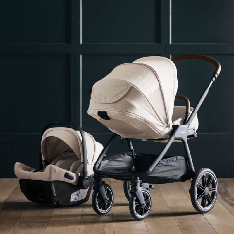 Nuna PIPA Urbn Biscotti Baseless Baby Car Seat + TRIV lx Stroller Travel System - image 1 of 11