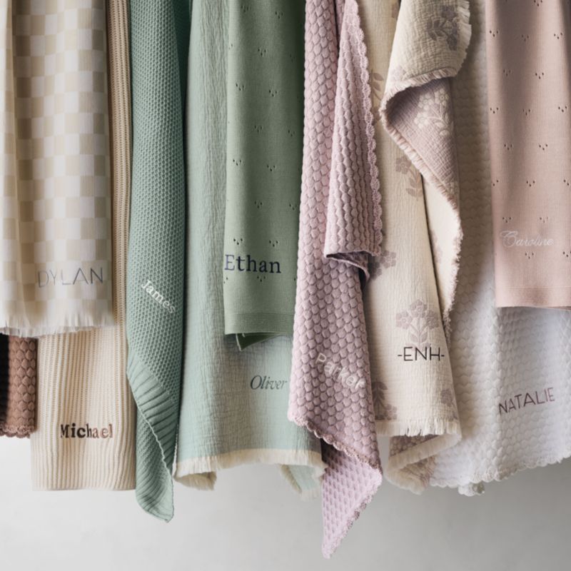 Natural Taupe Checkmate Baby Stroller Blanket by Leanne Ford - image 1 of 4