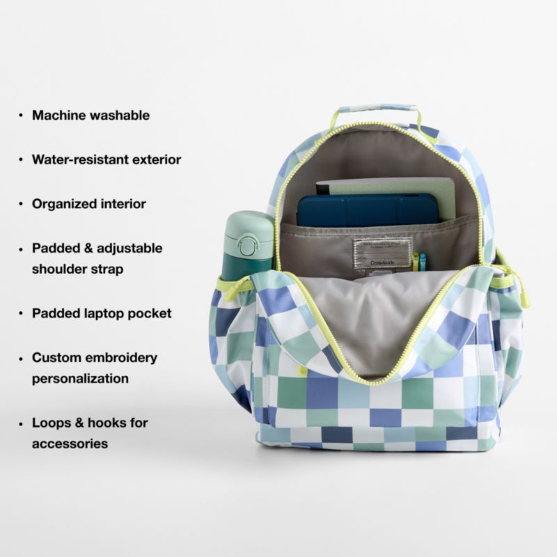 Retro Hopscotch Small Kids Backpack with Side Pockets - image 6 of 9