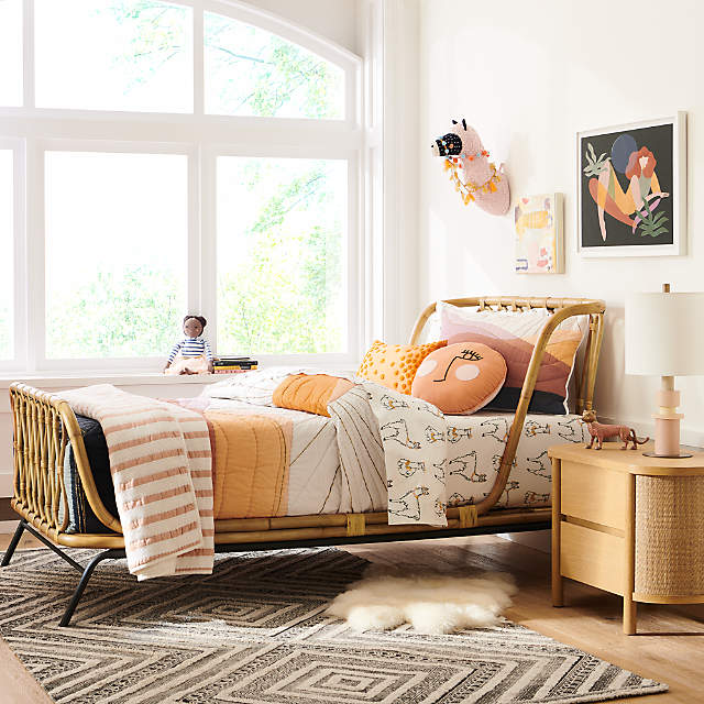 Crate and barrel rattan on sale daybed