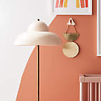 View Eloise Pink Wood and Metal Floor Lamp - image 4 of 10