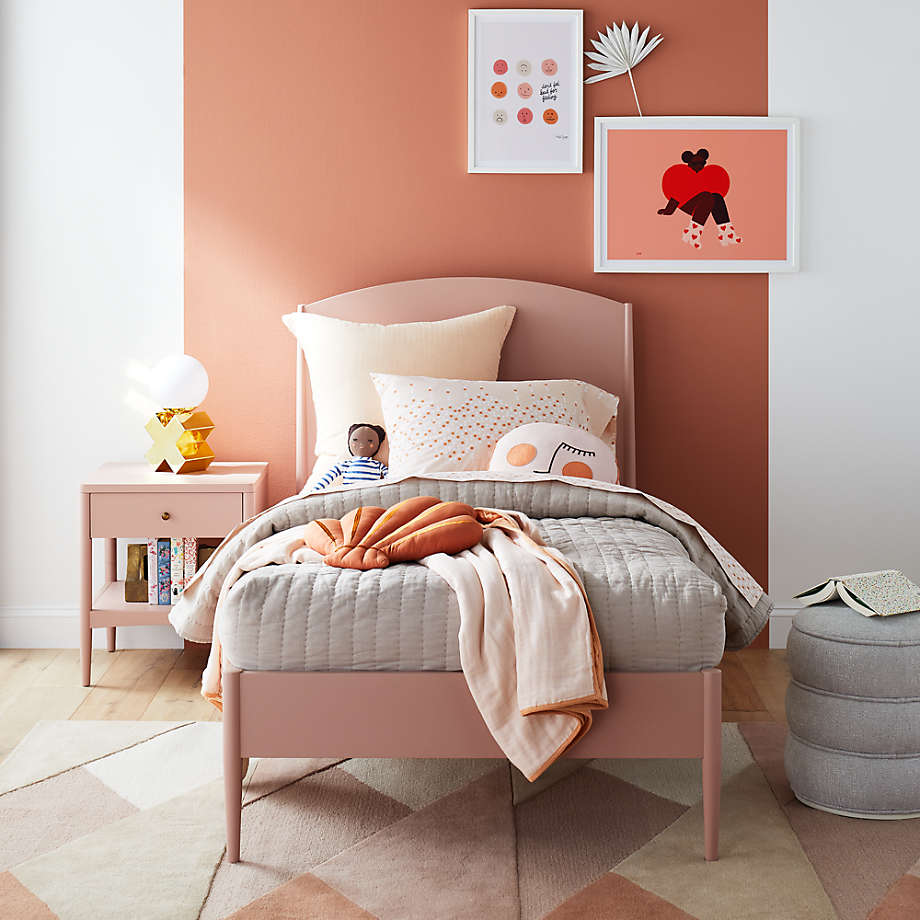 Hampshire Blush Wood Arched Kids Twin Bed