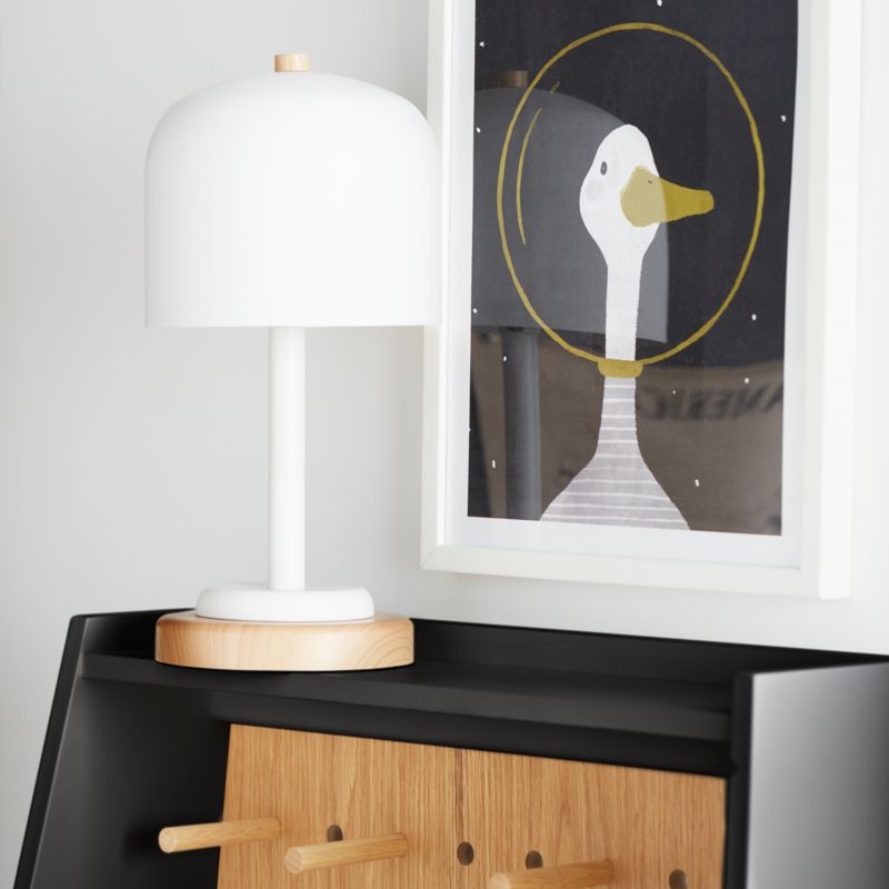 Modern White Dome Touch Kids Table Lamp - image 6 of 18