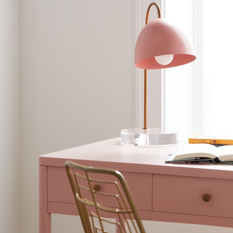 Hampshire Blush Wood 2-Drawer Kids Desk