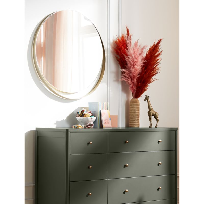 Hampshire Olive Green 6-Drawer Kids Dresser - image 7 of 16