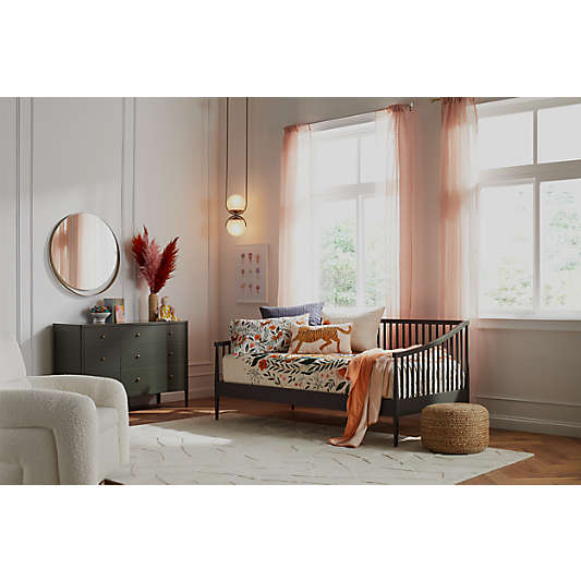 Hampshire Olive Green Spindle Wood Kids Daybed