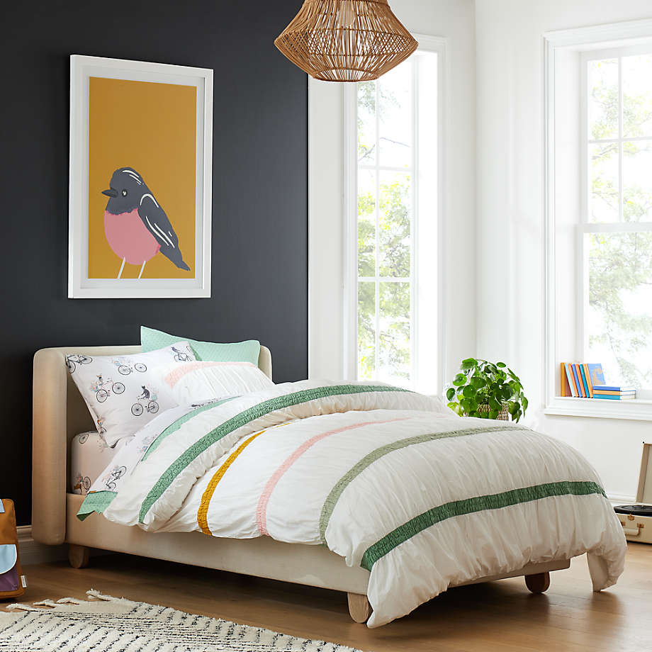 Upholstered kids shop bed