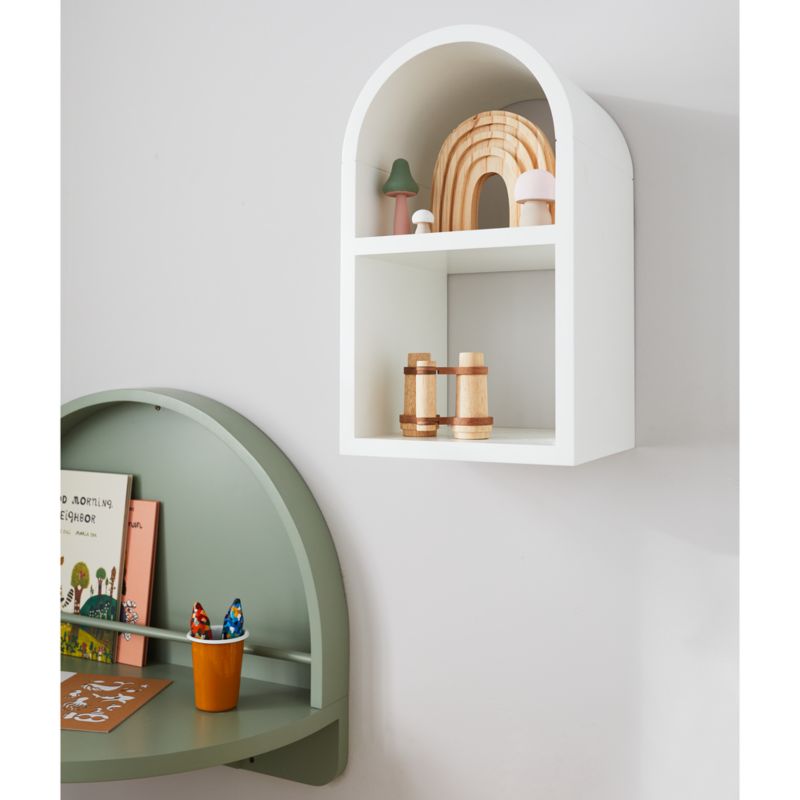 Mallory Kids Small White Wall Shelf - image 5 of 17